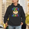 I Am Their Voice They Are My Heart Autism Awareness Teacher Men Hoodie, funny gift