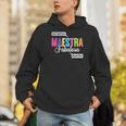 Maestra Fabulosa Bilingual Spanish Espanol Teacher School Men Hoodie, funny gift