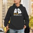 Spooky Ghost Inequalities Halloween Math Teacher Men Hoodie, funny gift