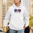 American Flag Teach Love Freedom Preschool Teacher 4th July Men Hoodie, funny gift
