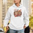 Fall Book Pumpkin Retro Reading Halloween Teacher Men Hoodie, funny gift