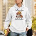 Fall In Love With Reading Book Autumn Teachers Pumpkins Men Hoodie, funny gift