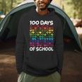 100 Days Of School Heart Love Teacher Or Student 100th Day Men Hoodie, novelty gifts, funny gifts