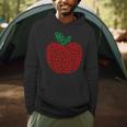 Apple Dot Pattern Art Teacher Appreciation Men Women Humor Men Hoodie, novelty gifts, funny gifts
