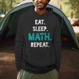 Eat Sleep Math Repeat Math Teacher Men Women Girls Kids Men Hoodie, novelty gifts, funny gifts
