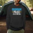 Grammar Police Comma Unit English Teacher Grammar Teacher For Men Women Men Hoodie, novelty gifts, funny gifts