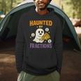 Haunted By Fractions Math Halloween Teacher Men Hoodie, novelty gifts, funny gifts