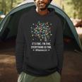 It's Fine I'm Fine Christmas Light Principal Teacher Xmas Men Women Men Hoodie, novelty gifts, funny gifts It's Fine I'm Fine Christmas Light Principal Teacher Xmas Men Women Men Hoodie, novelty gifts, funny gifts
