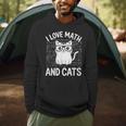 Math And Cats Apparel For Teachers Students Cat Lovers Men Hoodie, novelty gifts, funny gifts