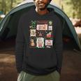 Merry And Bright Christmas Gingerbread Santa Book Teacher Men Hoodie, novelty gifts, funny gifts Merry And Bright Christmas Gingerbread Santa Book Teacher Men Hoodie, novelty gifts, funny gifts
