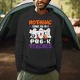 Nothing Scares Me I'm A Pre-K Teacher Halloween Ghosts Men Hoodie, novelty gifts, funny gifts