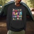 Play Is Learning Educational Teacher Women Men Hoodie, novelty gifts, funny gifts Play Is Learning Educational Teacher Women Men Hoodie, novelty gifts, funny gifts