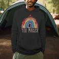 Pretty YOU MATTER Rainbow Positive Message Teachers Kids Men Hoodie, novelty gifts, funny gifts Pretty YOU MATTER Rainbow Positive Message Teachers Kids Men Hoodie, novelty gifts, funny gifts