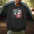 Santa Teacher 67 Math Christmas Xmas Holiday Number 67 Men Hoodie, novelty gifts, funny gifts