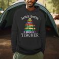 Santa's Favorite Teacher Idea For Christmas Teachers Men Hoodie, novelty gifts, funny gifts Santa's Favorite Teacher Idea For Christmas Teachers Men Hoodie, novelty gifts, funny gifts