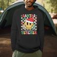 Santas Favorite Teacher Retro Groovy Smile Face Christmas Men Hoodie, novelty gifts, funny gifts Santas Favorite Teacher Retro Groovy Smile Face Christmas Men Hoodie, novelty gifts, funny gifts