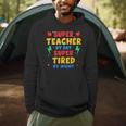 Super Teacher By Day Super Tired By Night Teacher For Men Women Men Hoodie, novelty gifts, funny gifts