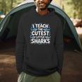 I Teach The Cutest Little Sharks Teacher School Men Hoodie, novelty gifts, funny gifts I Teach The Cutest Little Sharks Teacher School Men Hoodie, novelty gifts, funny gifts