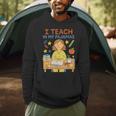 I Teach In My Pajamas Crayon Home School Teacher PJs Men Hoodie, novelty gifts, funny gifts