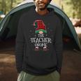 Teacher Gnome Xmas Family Matching Plaid Christmas Gnomes Men Hoodie, novelty gifts, funny gifts