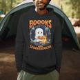 Teacher Halloween Ghost Reading Book Animal Boooks Are Men Hoodie, novelty gifts, funny gifts