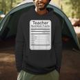Teacher Nutrition Facts Teachers Nutritional Fact Men Hoodie, novelty gifts, funny gifts Teacher Nutrition Facts Teachers Nutritional Fact Men Hoodie, novelty gifts, funny gifts