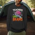 Teachers Love Brains Halloween 2025 Skeleton Costume Men Hoodie, novelty gifts, funny gifts Teachers Love Brains Halloween 2025 Skeleton Costume Men Hoodie, novelty gifts, funny gifts