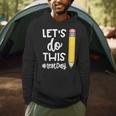 Lets Do This Test Day State Testing Teacher Motivational Men Hoodie, novelty gifts, funny gifts