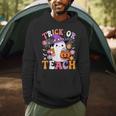 Trick Or Teach Groovy Teacher Ghost Halloween Teacher Men Hoodie, novelty gifts, funny gifts Trick Or Teach Groovy Teacher Ghost Halloween Teacher Men Hoodie, novelty gifts, funny gifts