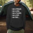 Woman Mom Teacher Wife TIRED T Shirt Cute Mom Teacher Shirts Men Hoodie, novelty gifts, funny gifts