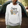 Coffee Gives Me Teacher Power Teacher Elementary Women Men Hoodie, novelty gifts, funny gifts