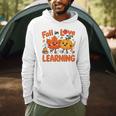 Fall In Love With Learning Thanksgiving Teacher Student Kids Men Hoodie, novelty gifts, funny gifts