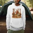 Librarian Turkey Reading Book Fall Thanksgiving Teacher Book Men Hoodie, novelty gifts, funny gifts