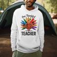 One Thankful Teacher Thanksgiving TurkeyCute Pencil Men Hoodie, novelty gifts, funny gifts