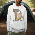 T Is For Teacher’s Aide Back To First Day Of School Leopard Men Women Girls Kids Men Hoodie, novelty gifts, funny gifts