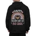 100th Day Of 2nd Grade 100 Days Of School Teacher Men's Hoodie Back Print, 2nd Grade Teacher Gifts, trending gift