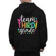 3rd Grade Team Pencil Teacher Student Back To School Girls Men's Hoodie Back Print, trending gift