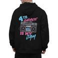 4th Grade Is My Jam Vintage 80s Boombox Teacher Student Men's Hoodie Back Print, 4th Grade Teacher Gifts, trending gift