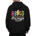 4th Grade Rocks ABCD Back To School Rock Teachers Men's Hoodie Back Print, trending gift