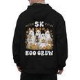 5K Boo Crew Halloween Teacher K5 Floral Ghost Trick Or Teach Men's Hoodie Back Print, trending gift