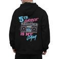 5th Grade Is My Jam Vintage 80s Boombox Teacher Student Men's Hoodie Back Print, trending gift