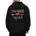 5th Grade Squad Fifth Teacher Student Team Back To School Men's Hoodie Back Print, trending gift