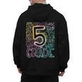 5th Grade Typography Team Fifth Grade Teacher Back To School Men's Hoodie Back Print, trending gift