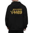 6 7 Leopard Pattern Meme Square Root 4489 Slang Math Teacher Men's Hoodie Back Print, trending gift