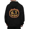 6 7 Meme Halloween Pumpkin Costume For Student Teacher Men's Hoodie Back Print, trending gift