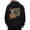 67 Teacher Halloween Skeleton Men's Hoodie Back Print, trending gift