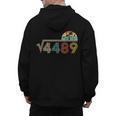 67 Vintage Meme Square Root 4489 Slang Math Teacher Men's Hoodie Back Print, trending gift