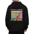 AAC Awareness AAC Teacher It's Not A Screen It's My Voice Men Women Men's Hoodie Back Print, trending gift AAC Awareness AAC Teacher It's Not A Screen It's My Voice Men Women Men's Hoodie Back Print, trending gift