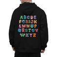ABC Cute Monster Alphabet Halloween Teacher Costume Kids Men's Hoodie Back Print, trending gift ABC Cute Monster Alphabet Halloween Teacher Costume Kids Men's Hoodie Back Print, trending gift