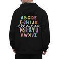 Alphabet ABC Elemeno Teacher Student Back To School Men's Hoodie Back Print, trending gift